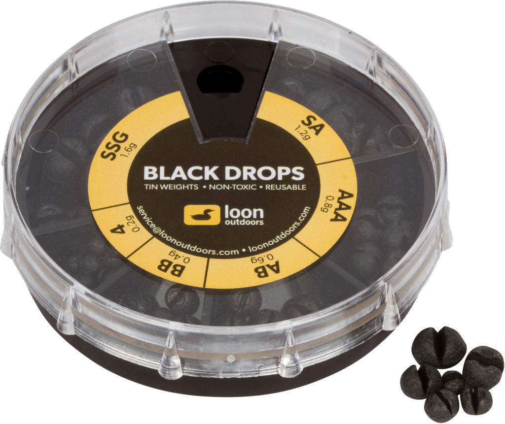 Loon Black Drops Twist Pot - AB
